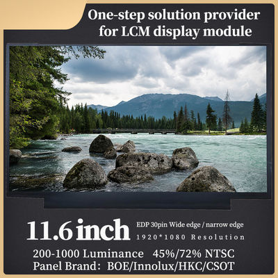 ROHS ISO9001 11.6 LCD Screen 1920*1080 Resolution BOE LCD Panel